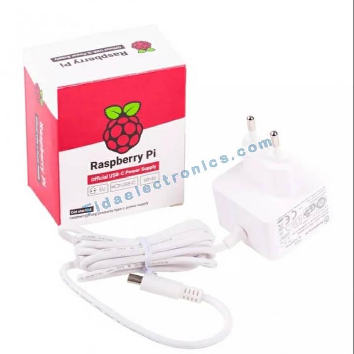 آداپتور اورجینال رزبری پای 4 USB Raspberry Pi